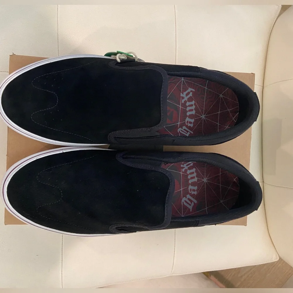 Etnies Men's Marana Slip-On Shoes Black Size 10 Skater Surfer Classic Retro NWT